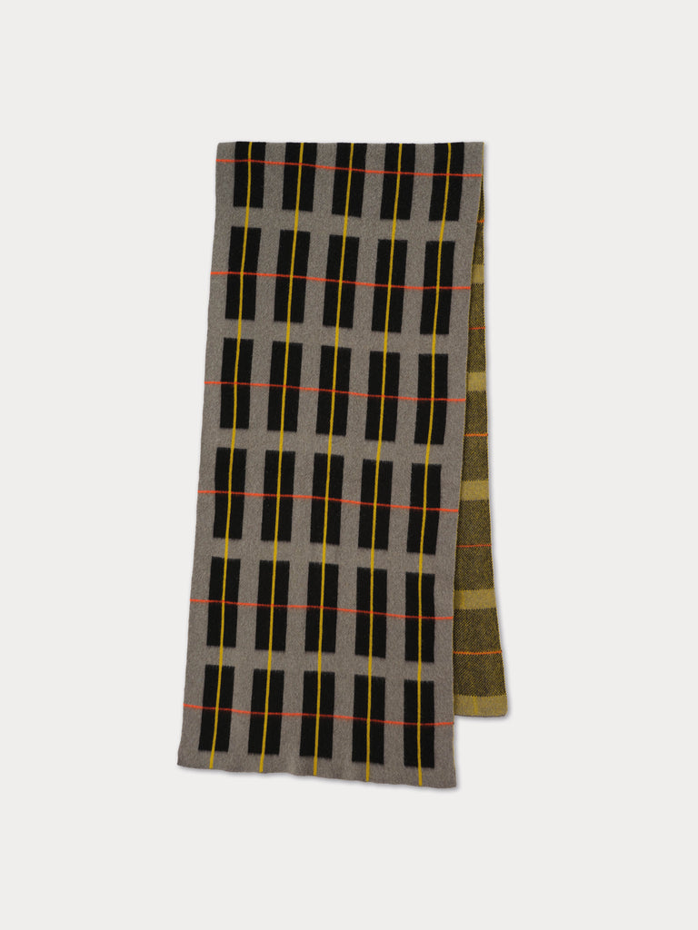 Tartan brushed blanket scarf