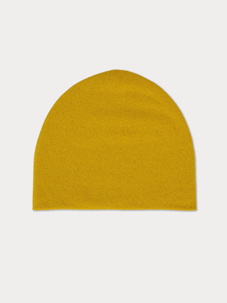 yellow beanie