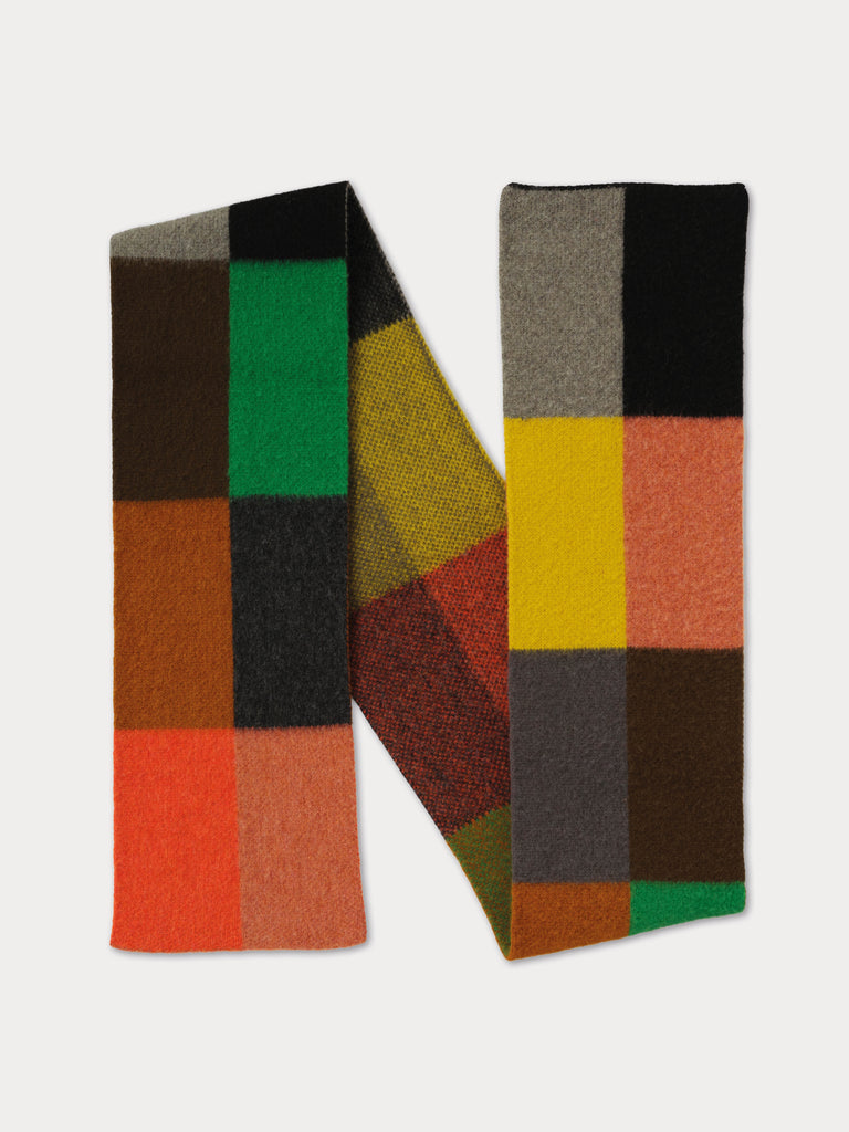 Colorful checkered scarf 