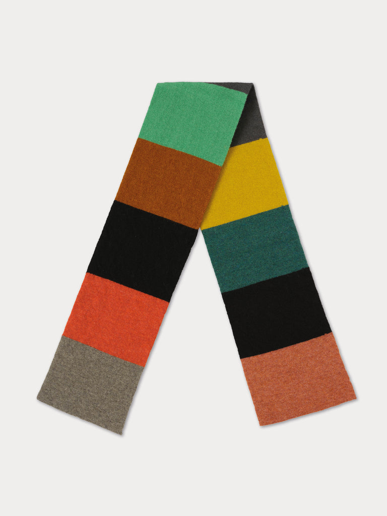 Colourful striped scarf 