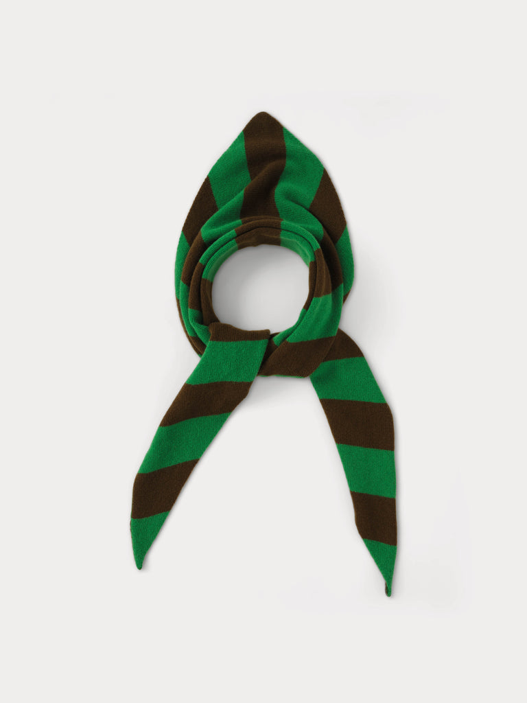 stripe triangle green and brown