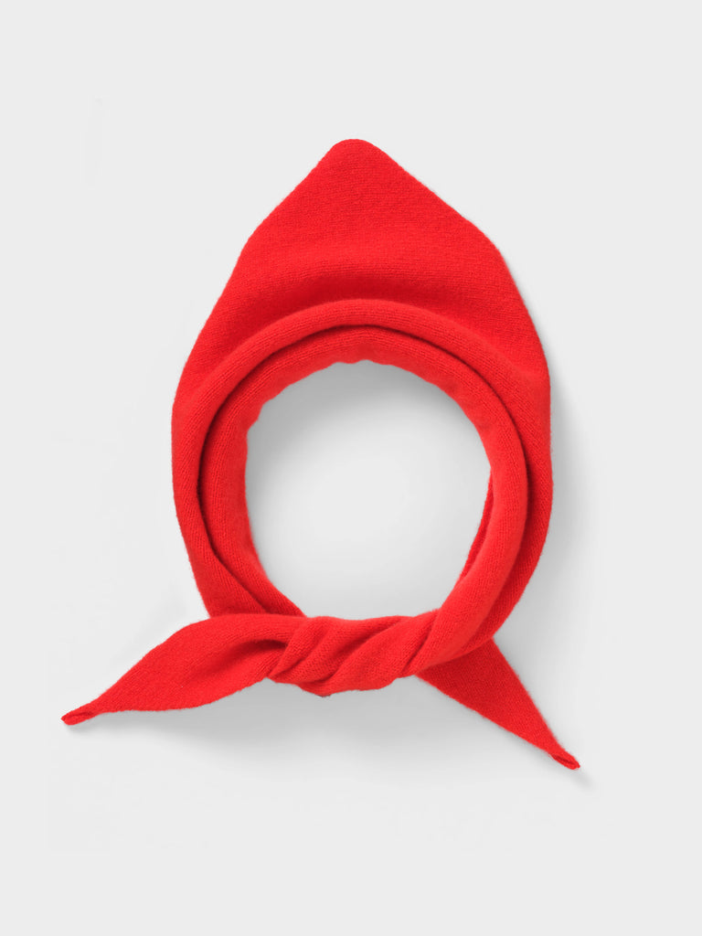 PLAIN TRIANGLE NECKERCHIEF POPPY