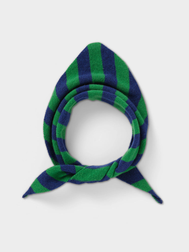 WIDE STRIPE TRIANGLE NECKERCHIEF NIGHTSKY & PAGODA