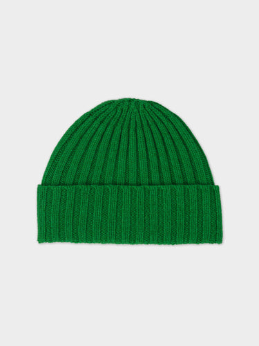PLAIN RIBBED HAT PAGODA GREEN