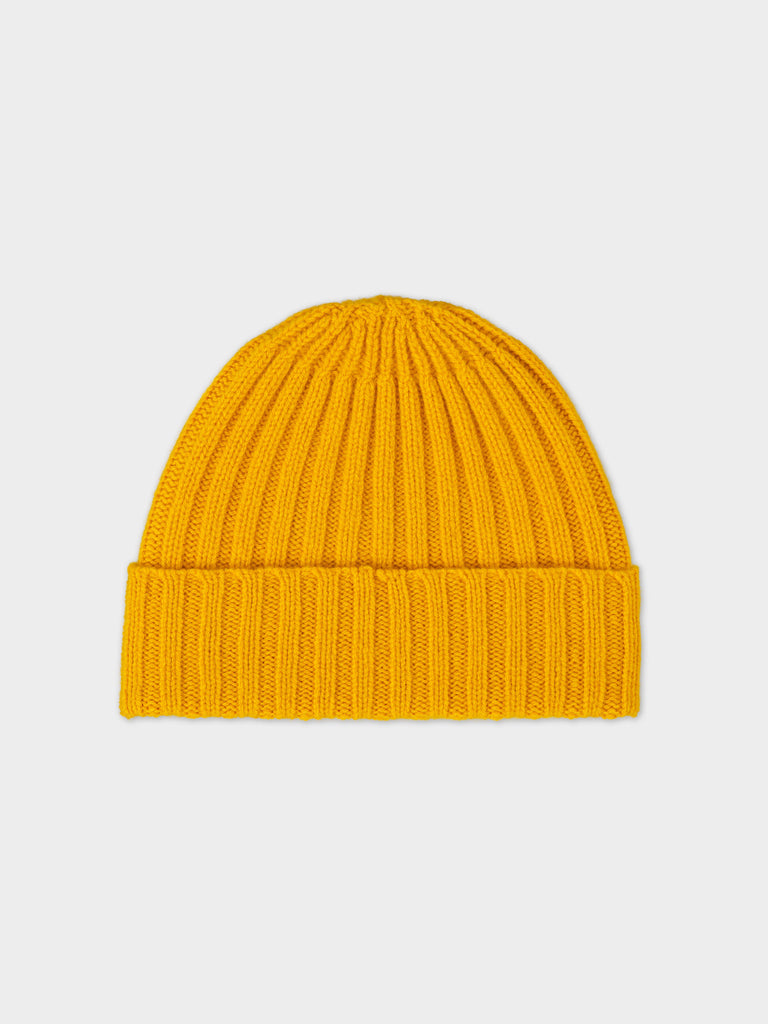 PLAIN RIBBED HAT GOLDEN EYE