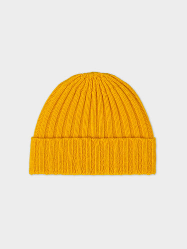 PLAIN RIBBED HAT GOLDEN EYE