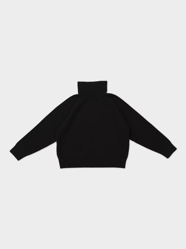 PLAIN FELTED JUMPER BLACK