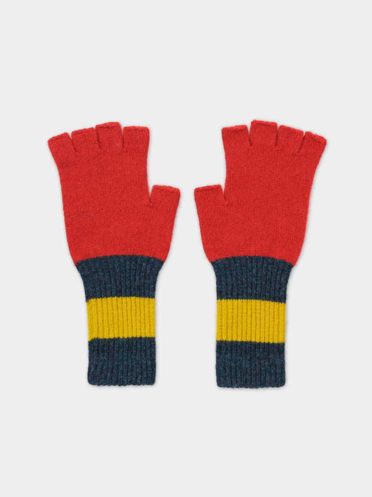 FINGERLESS GLOVES RED DULSE