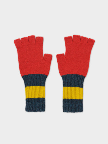 FINGERLESS GLOVES RED DULSE