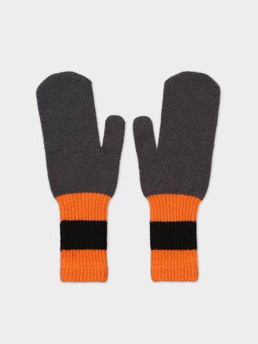 MITTENS DRILL GREY
