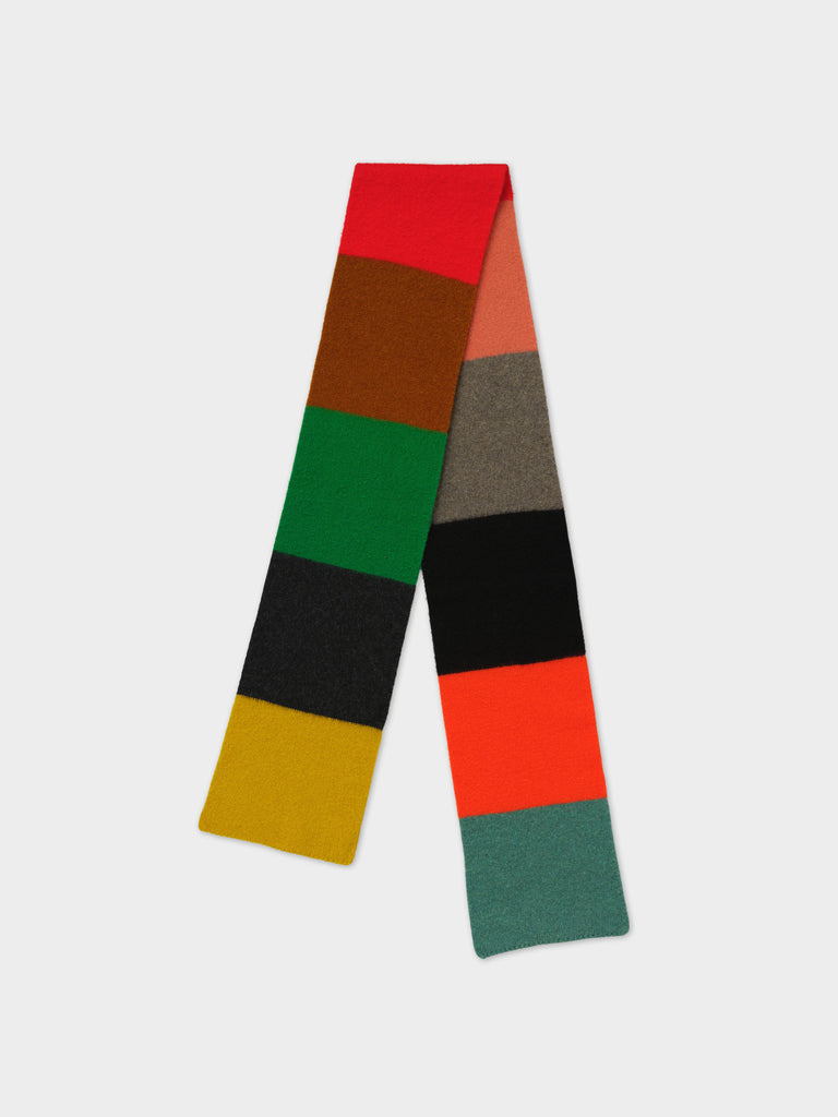 BRUSHED COLOURBLOCK SCARF BRIGHT