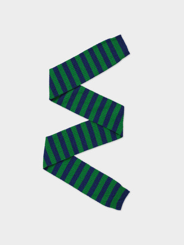 SMALL POINTELLE STRIPE SCARF NIGHTSKY & PAGODA