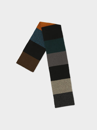 SMALL COLOURBLOCK SCARF DARK