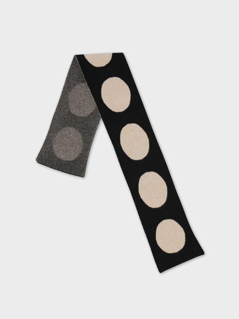 SMALL SPOT SCARF BLACK