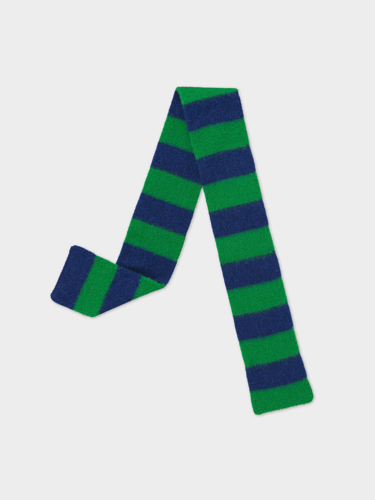 SMALL BRUSHED STRIPE SCARF PAGODA & NIGHTSKY