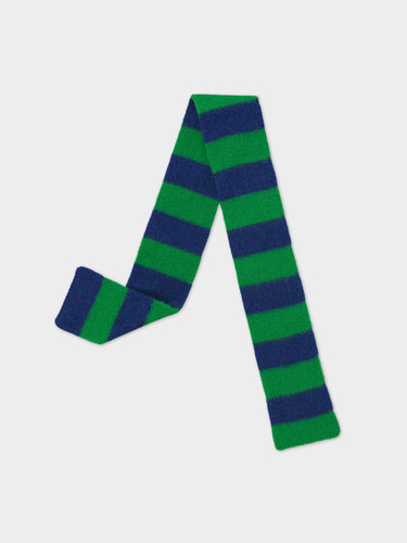 SMALL BRUSHED STRIPE SCARF PAGODA & NIGHTSKY