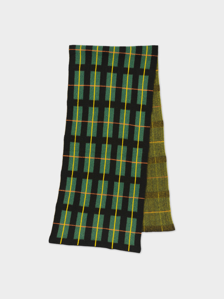 LARGE TARTAN BRUSHED BLANKET SCARF MULTICOLOUR