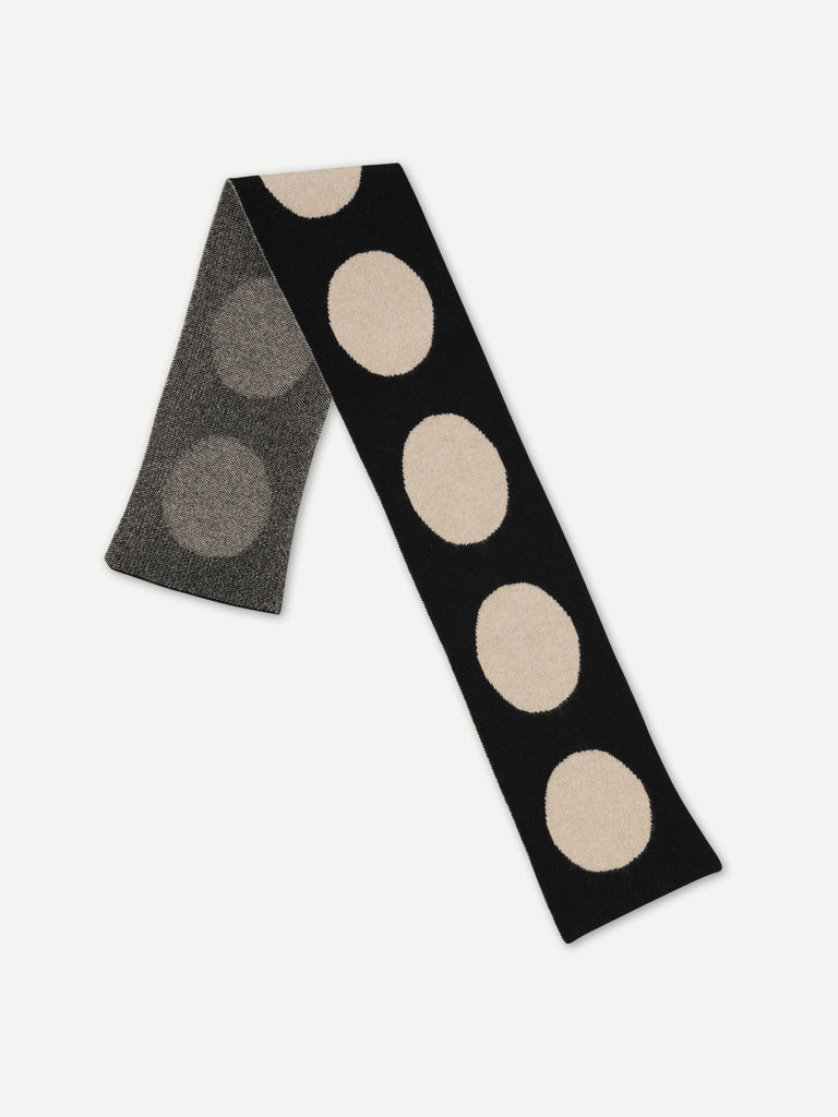 SMALL SPOT SCARF BLACK