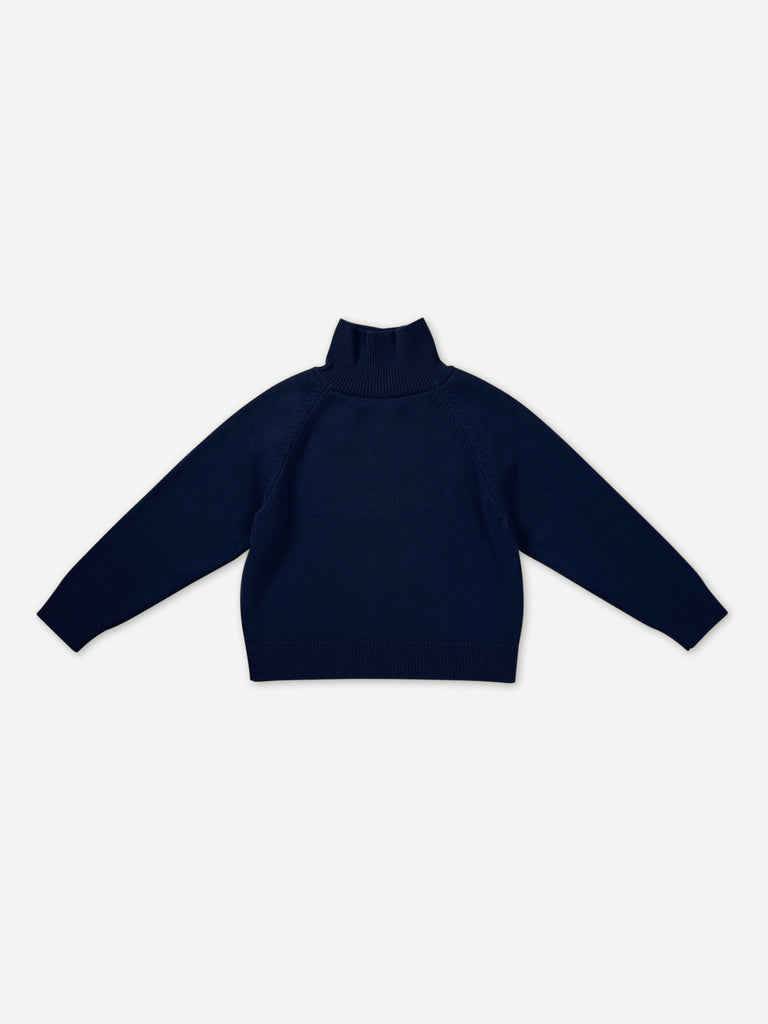 PLAIN FELTED JUMPER NAVY