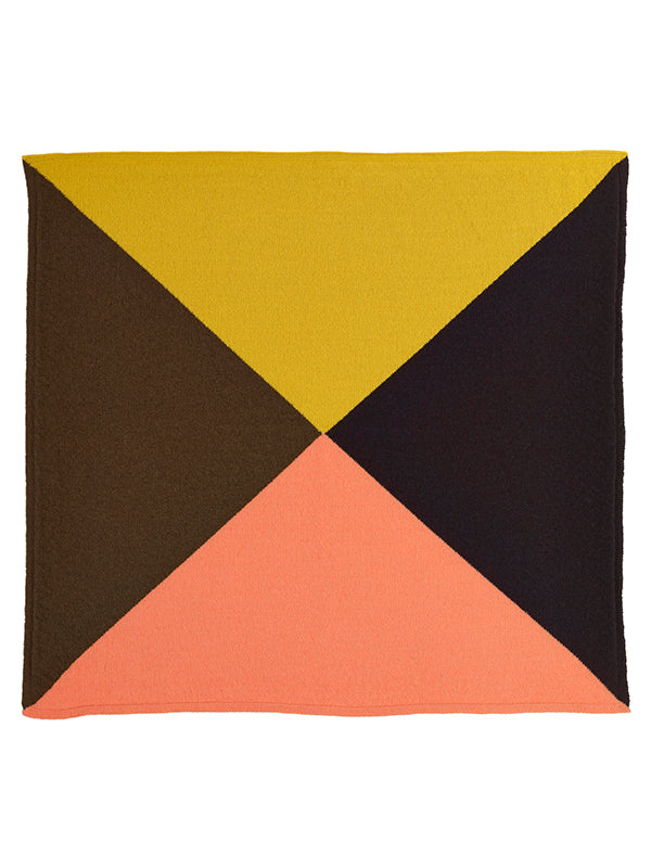 Quarter Square Neckerchief-Small Scarves & Neckerchiefs-Jo Gordon-Quarter Square Neckerchief Multicolour-100% Lambswool-Neckerchief