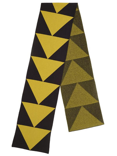 Arrow Scarf Black & Turmeric-Blanket Scarves-Jo Gordon-Arrow Scarf Black & Turmeric-scarf-100% Lambswool