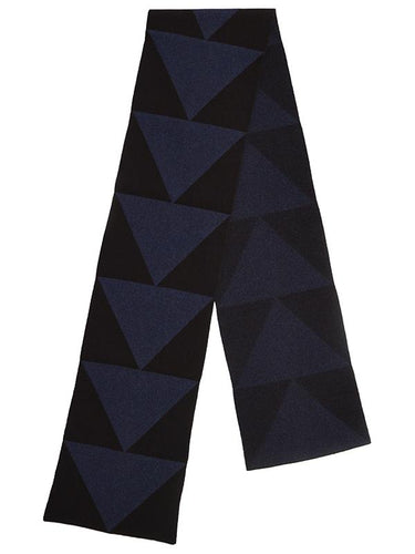 Arrow Scarf Black & Cosmos-Blanket Scarves-Jo Gordon-Arrow Scarf Black & Cosmos-scarf-100% Lambswool