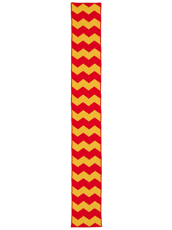 Small Zigzag Scarf Poppy & Golden Eye